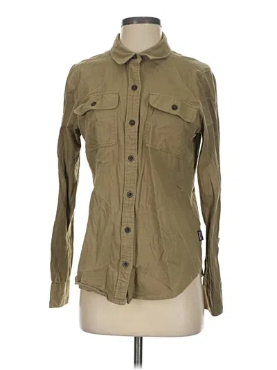 Pre-owned Patagonia Long Sleeve Button Down Shirt In Tan