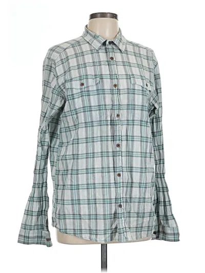Pre-owned Patagonia Long Sleeve Button Down Shirt In Teal