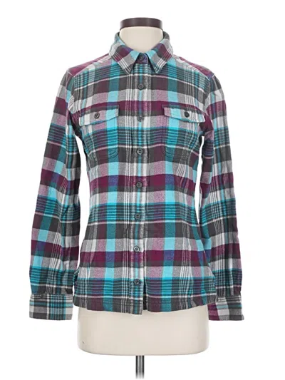 Pre-owned Patagonia Long Sleeve Button Down Shirt In Teal