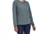Patagonia Long Sleeve P-6 Logo Responsibili-tee In Plume Grey In Multi