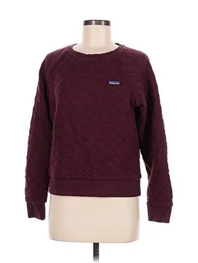 Pre-owned Patagonia Long Sleeve T-shirt In Burgundy