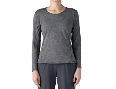 Patagonia Long-sleeved Cap Cool Lightweight Shirt In Smolder Blue In Multi