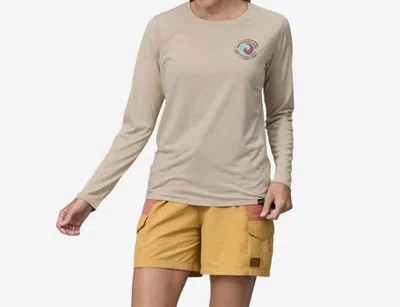 Patagonia Long-sleeved Capilene Cool Daily Graphic Shirt In Unity Fitz: Pumice X-dye