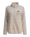 Patagonia Lightweight Synchilla Snap-t Fleece Jackets And Coats Beige In Neutral