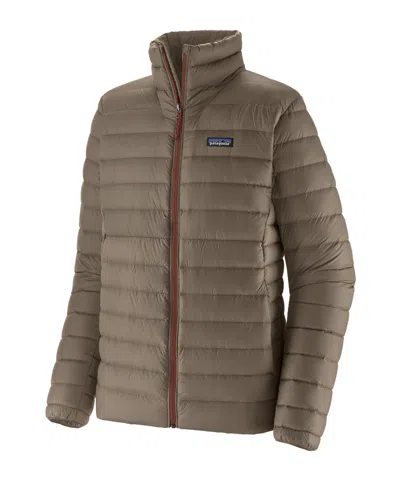 Patagonia Lightweight Down Sweater Outerwear Jacket In Brown