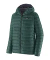 Patagonia Insulated Hoodie Featuring Adjustable Elements In Green