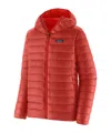 Patagonia Insulated Hoodie Featuring Adjustable Elements In Red