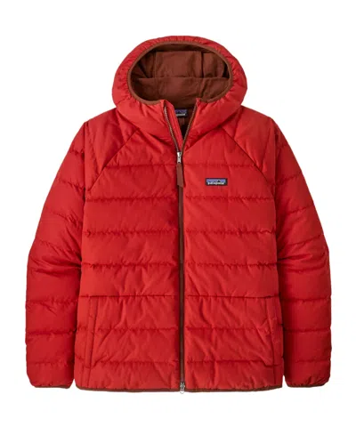 Patagonia Long-sleeved Down Jacket In Red