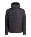 Patagonia Lightweight Hooded Quilted Jacket In Black