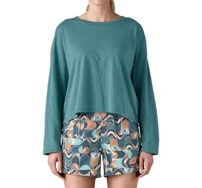 Patagonia Long-sleeved Mainstay Top In Wetland Blue In Green