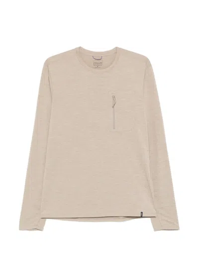 Patagonia Long-sleeved T-shirt In Brown