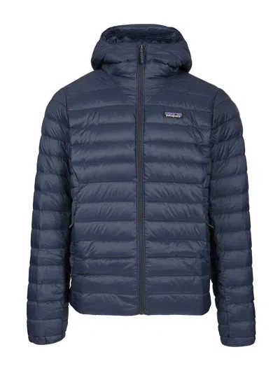 Patagonia M's Down Sweater Hoody Coats Blue