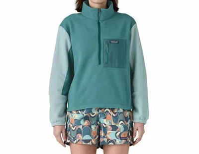 Patagonia Macrodini Half Zip Pullover In Wetland Blue