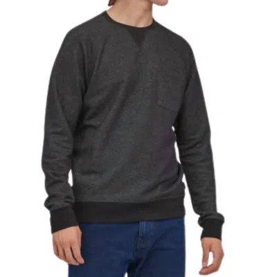 Patagonia Mahnya Fleece Crewneck Sweatshirt In Black