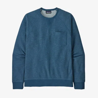 Patagonia Mahnya Fleece Crewneck Sweatshirt In Blue