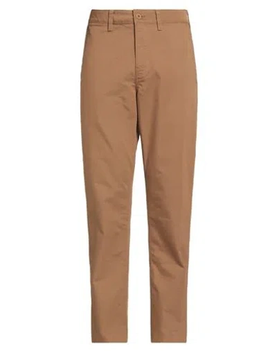 Patagonia Man Pants Camel Size 34 Organic Cotton, Polyester In Brown