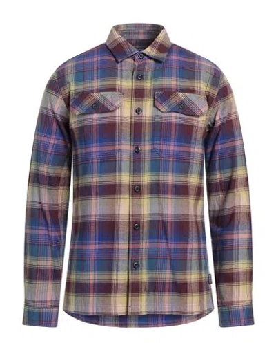 Patagonia Man Shirt Bright Blue Size S Organic Cotton