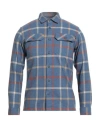 Patagonia Man Shirt Slate Blue Size Xs Organic Cotton In Blue