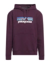 Patagonia Man Sweatshirt Deep Purple Size Xl Recycled Polyester, Recycled Cotton