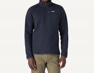 Patagonia Men's Better 1/4 Zip Sweater In New Navy In Blue