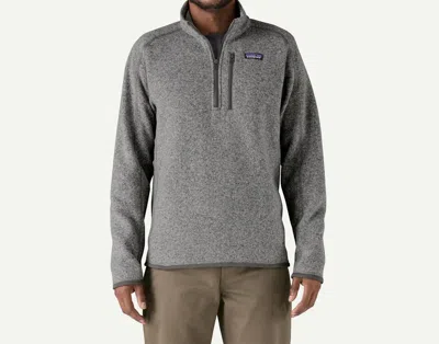 Patagonia Men's Better 1/4 Zip Sweater In Stonewash In Multi