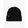 Patagonia Mens Black Fisherman's Rolled Recycled-polyester Beanie In Black
