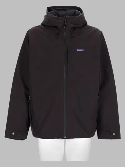 Patagonia Men's Black Sports Jacket In Brown