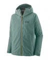 Patagonia Waterproof 3-layer Boulder Fork Jacket With Adjustable Features In Green