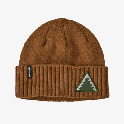 Patagonia Men's Brodeo Beanie In Dawn Tracks Patch: Shelter Brown