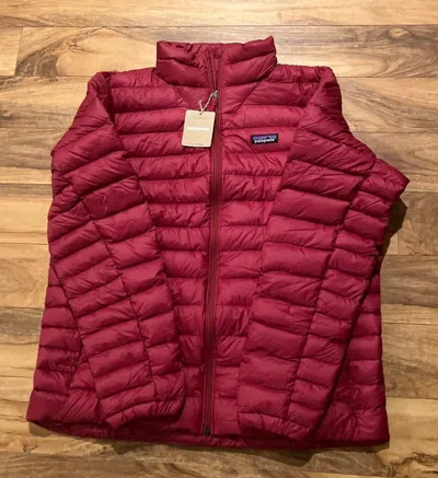 Pre-owned Patagonia Men's Down Sweater Jacket - Medium - Carmine Red -