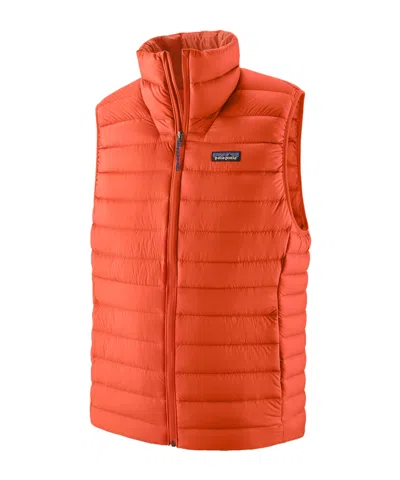 Patagonia Men's Down Sweater Vest In Orange