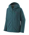 Patagonia Adjustable Hood Nylon Jacket In Tidal Blue