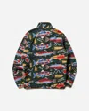 Patagonia Men S Lightweight Synchilla Snap-t Fleece Pullover Salmon Energy / Old Growth In Animal Print