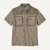 Patagonia Men's Self Guided Sun Shirt In Seabird Grey In Multi
