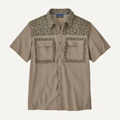 Patagonia Men's Self Guided Sun Shirt In Seabird Grey In Multi