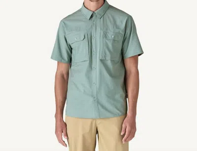 Patagonia Men's Self Guided Sun Top In Thermal Blue In Green