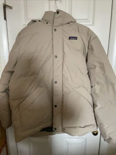 Pre-owned Patagonia Men's Size Xxl Downdrift Insulated Full-zip Hooded Jacket Oar Tan