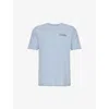 Patagonia Mens Steam Blue How To Heal Responsibili-tee Recycled-polyester And Recycled-cotton-blend  In Steam Blue