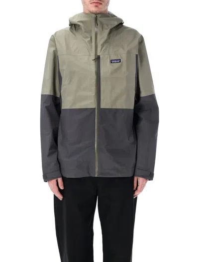 Patagonia Boulder Fork H2no Rain Jacket In Gray