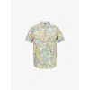 Patagonia Mens Go-to Printed Cotton-blend Shirt Abundant Blue In Abundant Blue