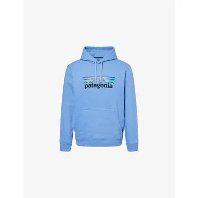 Patagonia Mens Abundant Blue P-6 Logo Uprisal Kangaroo-pocket Woven-blend Hoody Xl
