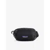 Patagonia Mens Black Terravia Mini Logo-patch Shell Bum Bag In Black