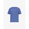 Patagonia Mens Current Blue '73 Skyline Brand-print Cotton-jersey T-shirt In Blue