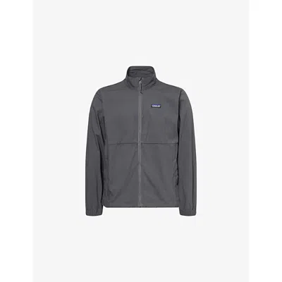 Patagonia Mens Forge Grey Nomader Branded-patch Cotton-blend Jacket Xl