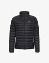 Patagonia Down Sweater Jacket With High Collar In Black
