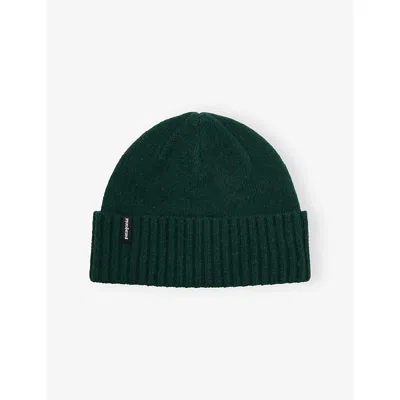 Patagonia Mens Green Brodeo Cuffed Knitted Beanie