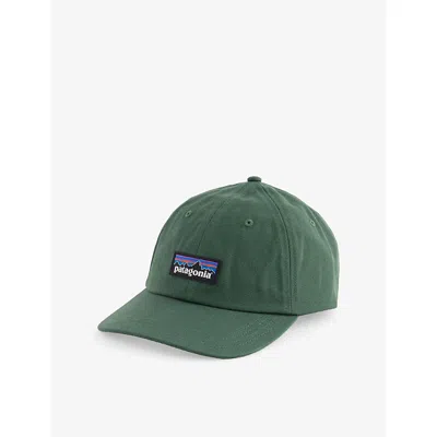 Patagonia Mens Green P-6 Label Trad Logo-patch Cotton Baseball Cap