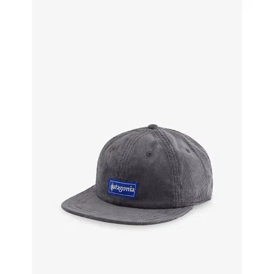 Patagonia Mens Grey Logo-label Cotton Corduroy Cap In Gray