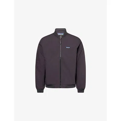 Patagonia Mens Ink Black Isthmus Nylon Deck Jacket In Blue