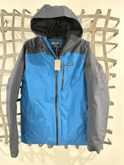 Pre-owned Patagonia Mens M Insulated Powder Town Jacket Waterproof Snow Endless Blue